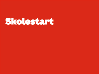 skolestart